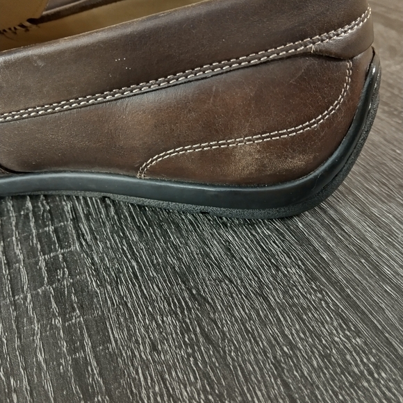 ECCO Classic Moc mens loafer. Size  9.5. Slip ons Leather great condition Brown - Picture 12 of 15